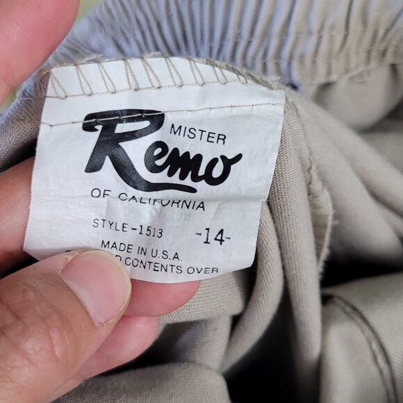 Remo Womens Tan Cotton Blend Front Pockets Button Down A-Line Causal Skirt Sz 14 - Picture 5 of 9